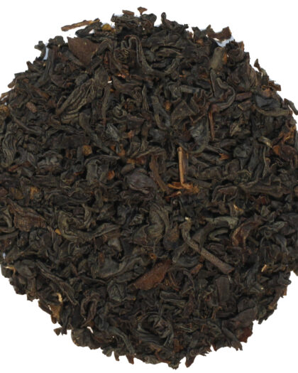 Bulk 1 lb bag of Organic Earl Grey loose leaf black tea by Sipping Streams Tea Company. A fragrant and elegant blend of black tea with natural bergamot.