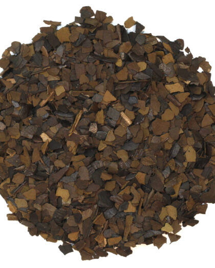 A wholesale 1 lb bag of Organic Roasted Yerba Maté, featuring loose leaf maté with a deep, roasted character and naturally energizing profile.