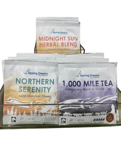 YUKON QUEST 1000 MILE – BULK INDIVIDUALLY WRAPPED PYRAMID TEA SACHETS (50)